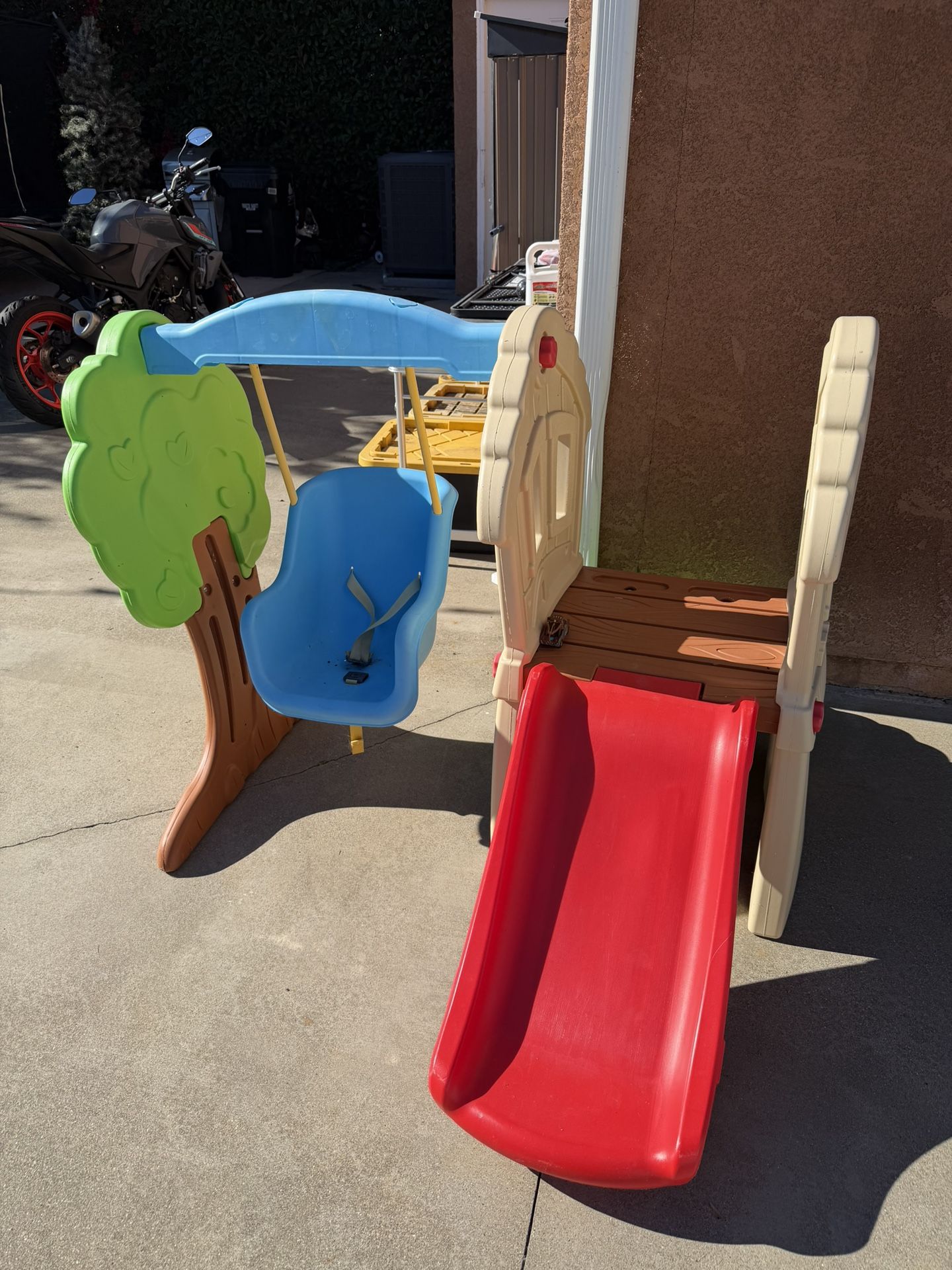 Toddler Swing And Slide Set