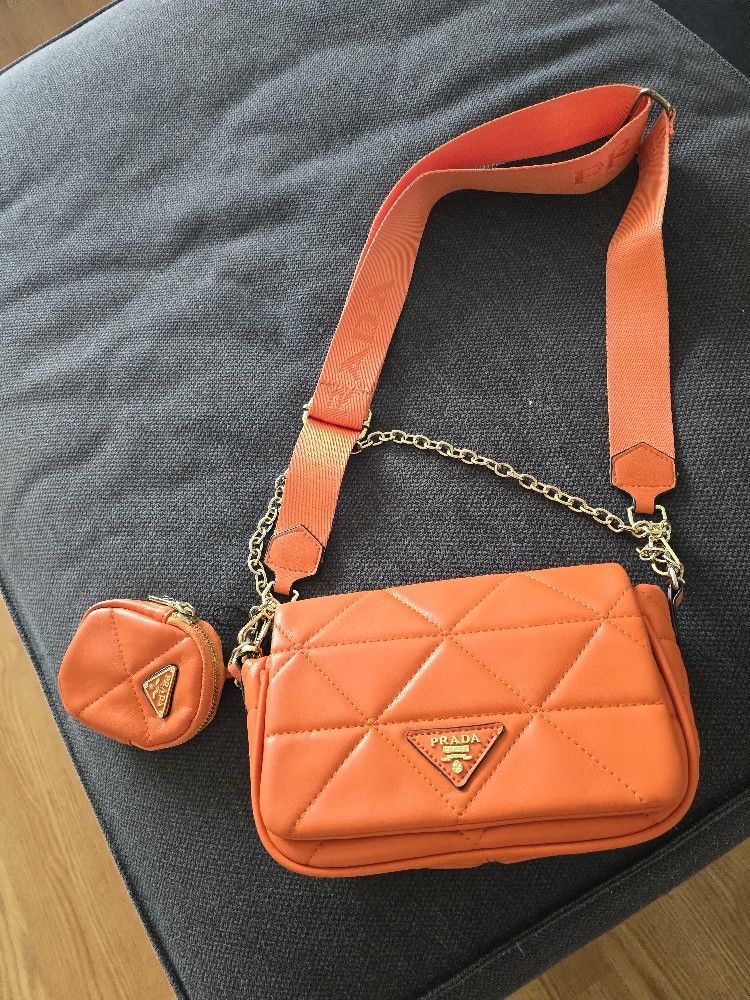Genuine PRADA Bag Calf Leather
