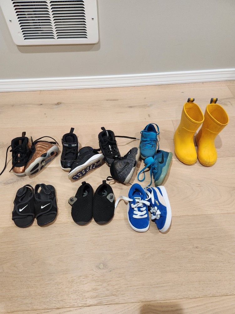 Toddler Shoes Size 5-6 (Nike, Puma, Totes)