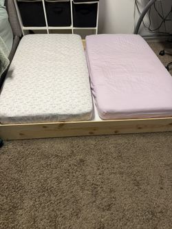 Custom Made Toddler Bed For Sale Comes With Mattress Like New Conditon  
