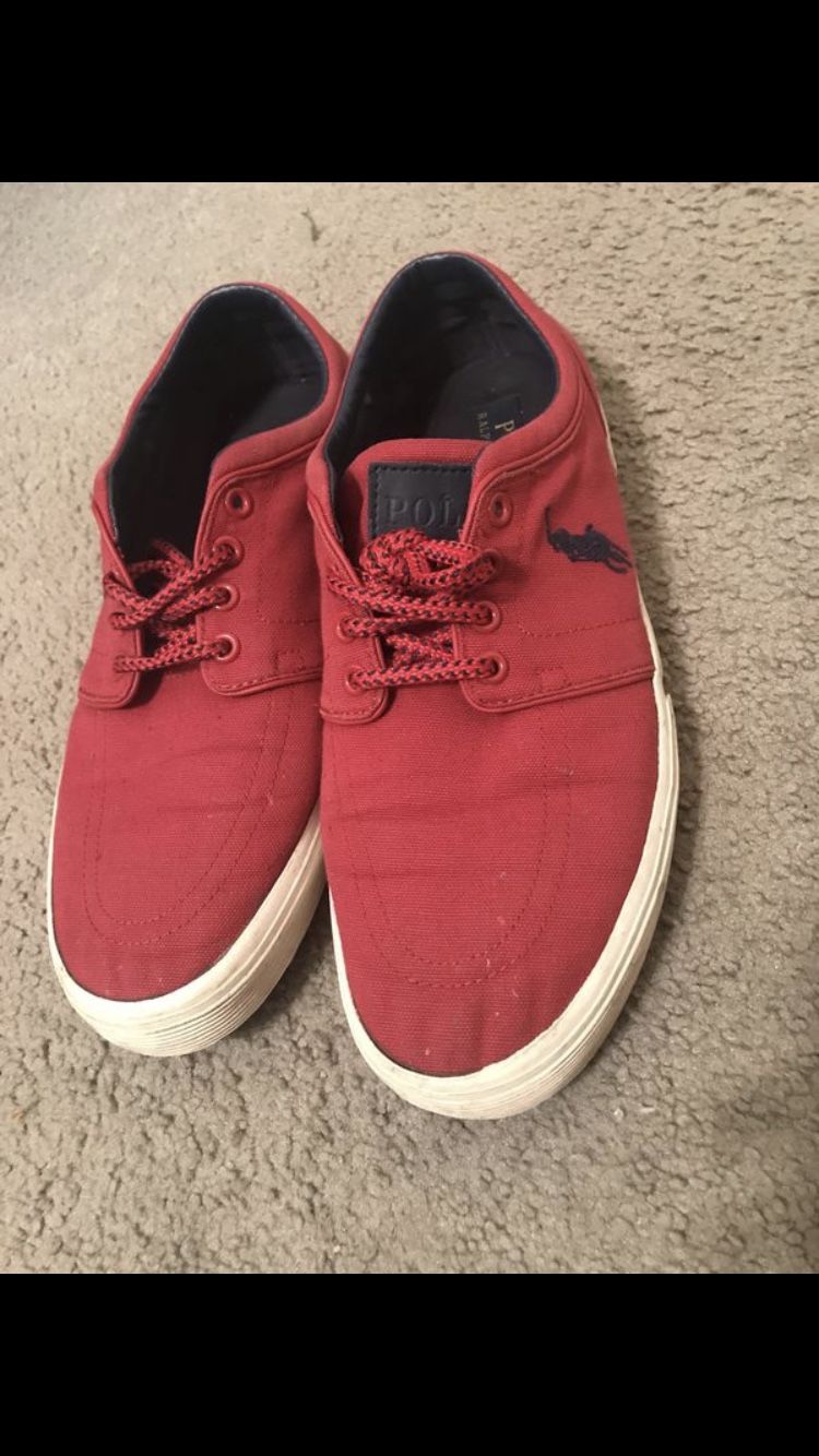 Red Polo Shoes size 10.5
