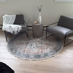 Set Of 2 Grey Chairs 