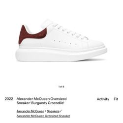 Alexander McQueen Oversized-Sole Crocodile Heel Leather Shoes