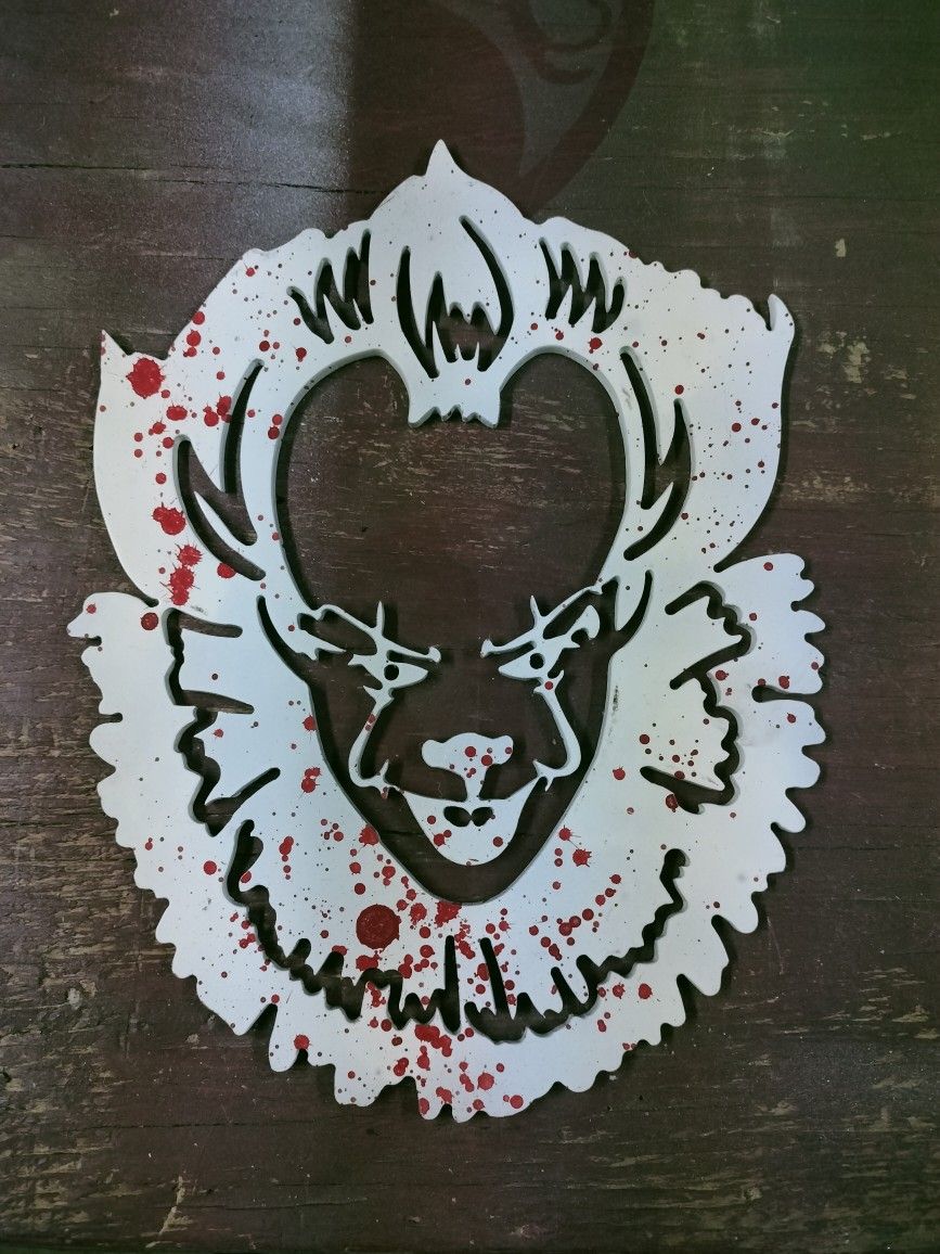Pennywise 3/16" Metal (Plasma Cut By Me) Then Spray Painted (By Me)
