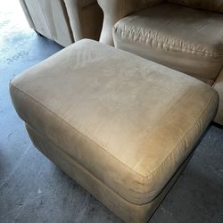 OBO pair of arm chairs with ottoman 