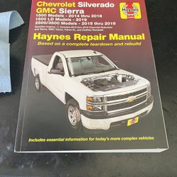Sliverado Repair Manual 14- 19 Sliverado