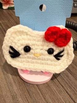 Crochet handmade Kitty Hair Clip