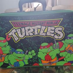 Vintage 1989 Ninja Turtles Luggage/Brief Case