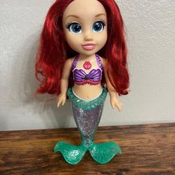 Disney Ariel The Little Mermaid 14" Talking & Singing Toy Tested & Works