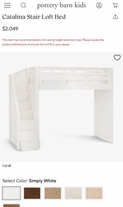 Pottery Barn Loft Bed twin