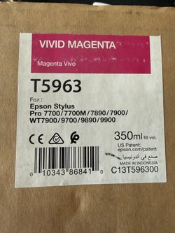 Epson Ink T5963 Vivid Magenta 350ml Genuine