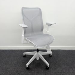 BRAND NEW HERMAN MILLER COSM CHAIR! MID-BACK HEIGHT, BEAUTIFUL STUDIO WHITE FRAME!