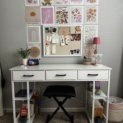 White desk