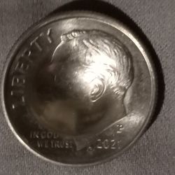 Roosevelt Dime Error 2021 P
