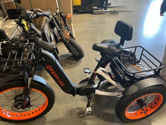 Brand New PERRARO Electric Trike 3-Wheel E-Bike | Fat Tire | Rear Basket