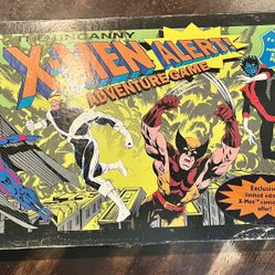 Uncanny X-Men Alert Adventure Game 1992 Board Game, Rare NIB