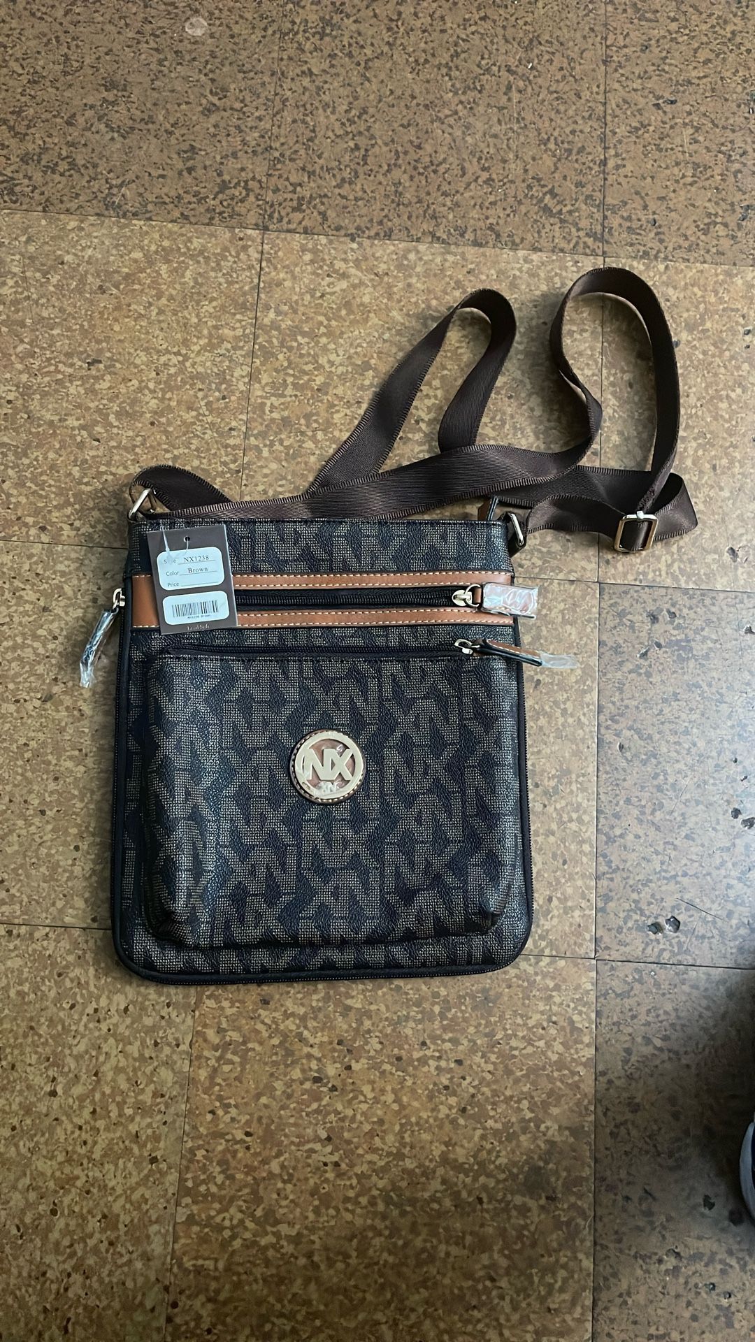 NX XN Brown Crossbody Bag