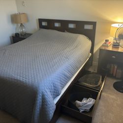 Bedroom Set: Mattress, Headboard, Bedframe, Nightstand, Lamps