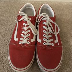 Vans Men’s Red Shoes Size 10.5