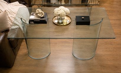 Elegant Modern Glass Console Table