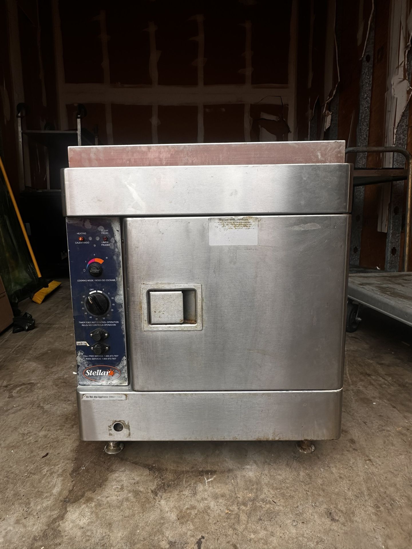 Stellar Gas Convection Boilerless Food Steamer Countertop