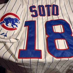 CHICAGO CUBS #17 GEO ANY  SOTO BASEBALL JERSEY.  SIZE 44