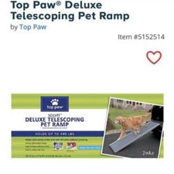 Top Paw Deluxe Pet Ramp, Up To 400 Lbs!
