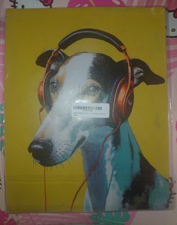 Greyhound Abstract Art Print Poster 11x14in