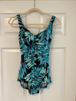 Leaf Pattern One Piece Swimsuit - Maxine of Hollywood