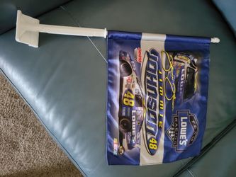 JIMMIE JOHNSON #48 NASCAR Car Flag 11"x13"x 20" TWO SIDED