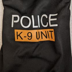 Police Dog K-9 Unit - Brand New 10" Long, 14" Chest, Puppy Clothes