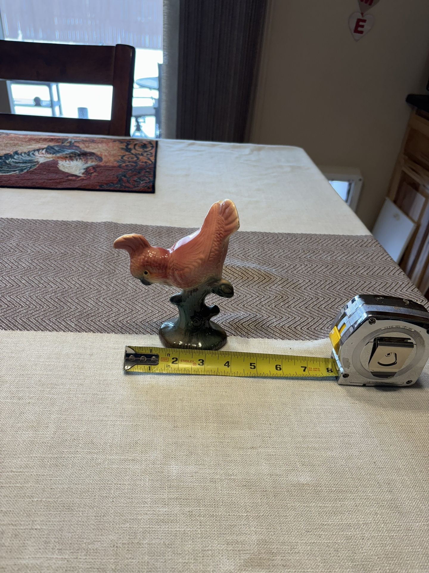 Vintage California Pottery Cockatoo Bird Figurine