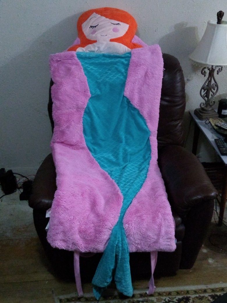 Plush Mermaid Sleeping Bag