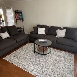 Living Room Set - Couch, Rug, Table,