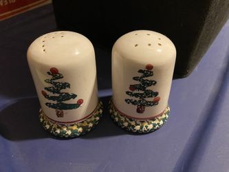 Furio Christmas Tree Sponge Salt & Pepper Shakers