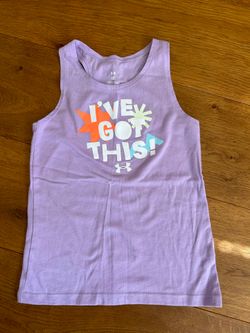Girls UnderArmour Tank Top Small S 5-6 Hanna Andersson Tea Collection Hurley Zara H&M Purple Athletic Shirt