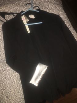 Black vest coat
