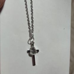 crystal cross necklace 