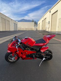 49cc 2-Stroke Pocket Rocket Motorcycle, Gas Pocket Motorbike Max Speed 20MPH mix weight 165lb