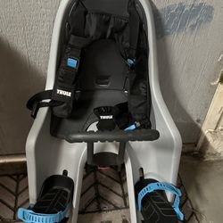Grey Thule Kids Bike Seat 
