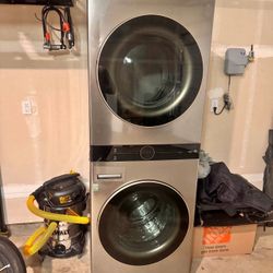 LG Tower Washer And Ventless Dryer Electric 