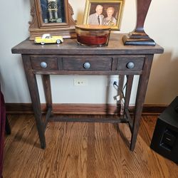 Chinese elm wood scholar's desk with a dark finish, dating to circa 1880. 