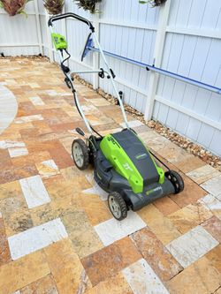 Greenworks 120v 13a lawn mower 21 inch