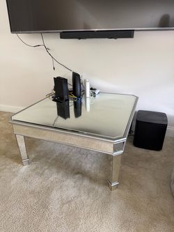 Glass coffee table $175