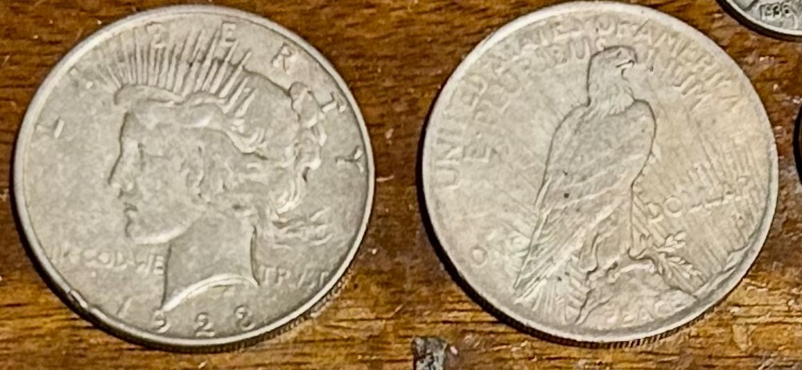 Two 1928 90% Silver Dollar + More