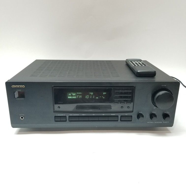 ONKYO TX-8211 50W/Channel FM Stereo/AM Receiver w/Remote, Black