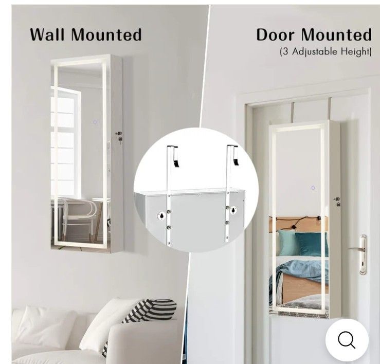 TOUCH LED BODY MIRROR WITH JEWELRY BOX