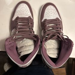 Nike Men's Air Jordan 1 High OG Shoes - White / Sky J Mauve
