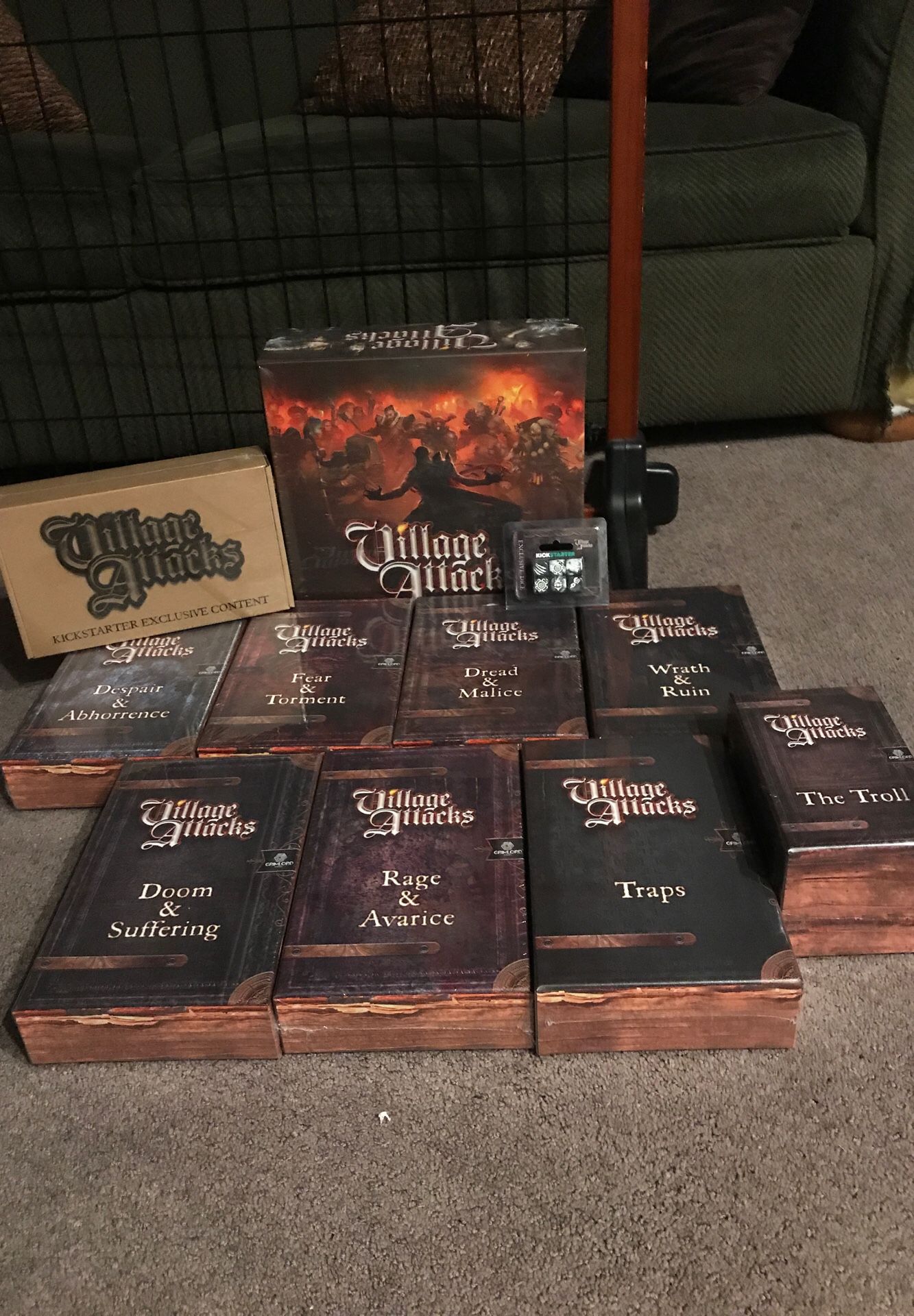 BRAND NEW Village Attacks Board Game KICKSTARTER ULTIMATE PLEDGE