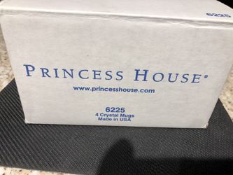 Crystal mugs 4pcs princess house